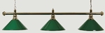 Brass Billiard Table Light - Green