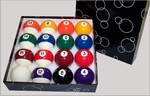 MARBLE SET BALLS 57,2 MM - POOL BILLARD BILLARDKUGELN